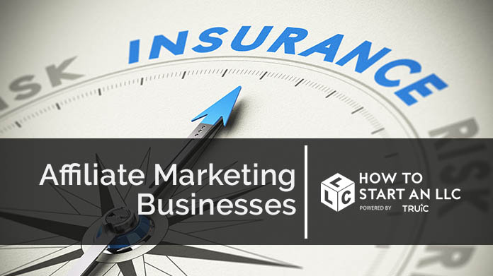 Compass needle pointing towards blue insurance logo