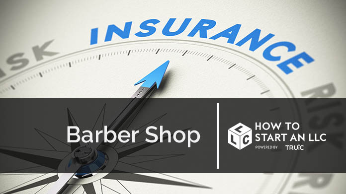 Compass needle pointing towards blue insurance logo