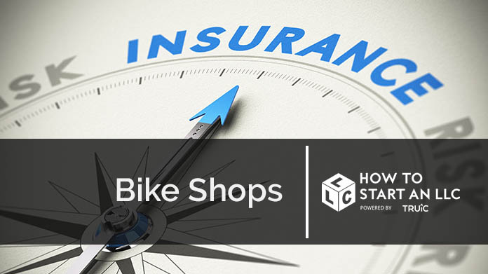 Compass needle pointing towards blue insurance logo
