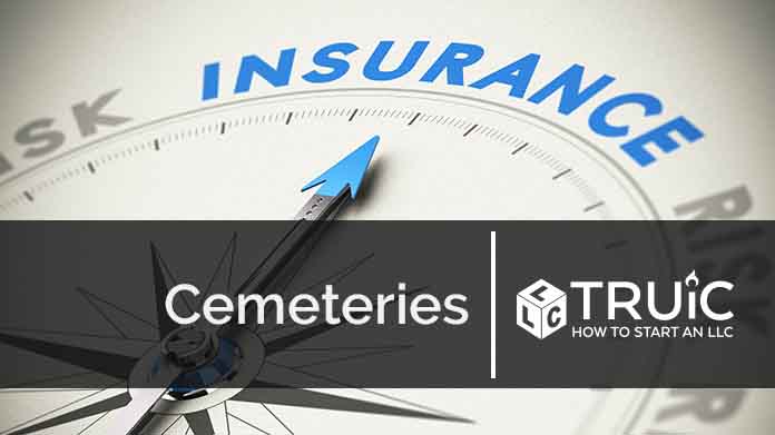 Compass needle pointing towards blue insurance logo