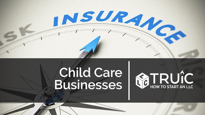 Compass needle pointing towards blue insurance logo