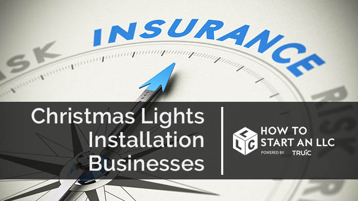 Compass needle pointing towards blue insurance logo