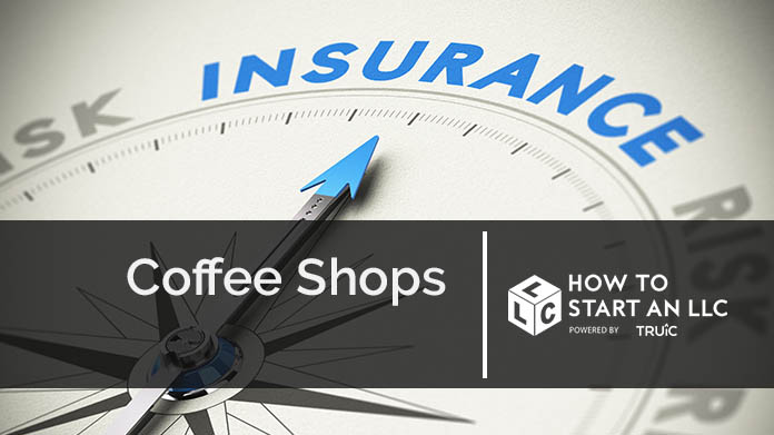 Compass needle pointing towards blue insurance logo