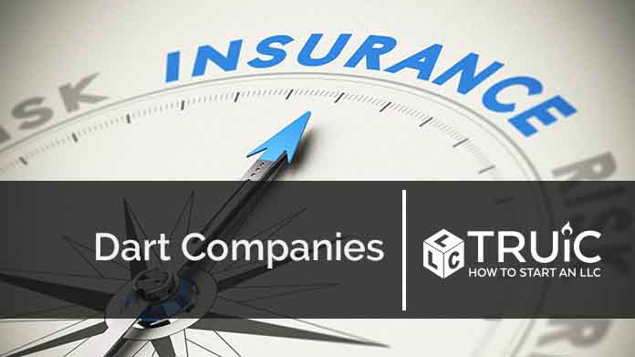 Compass needle pointing towards blue insurance logo