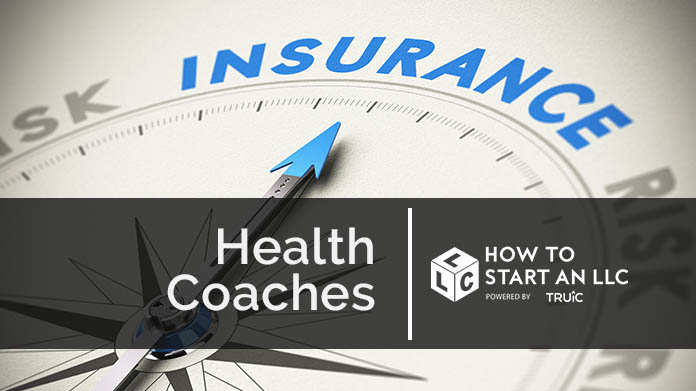Compass needle pointing towards blue insurance logo