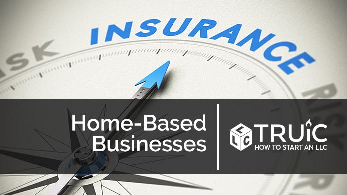 Compass needle pointing towards blue insurance logo