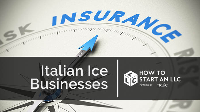 Compass needle pointing towards blue insurance logo