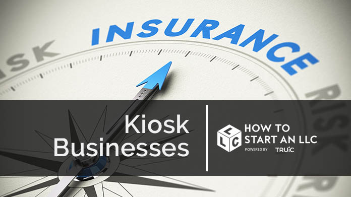 Compass needle pointing towards blue insurance logo