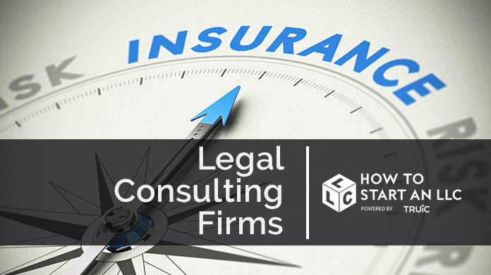 Compass needle pointing towards blue insurance logo