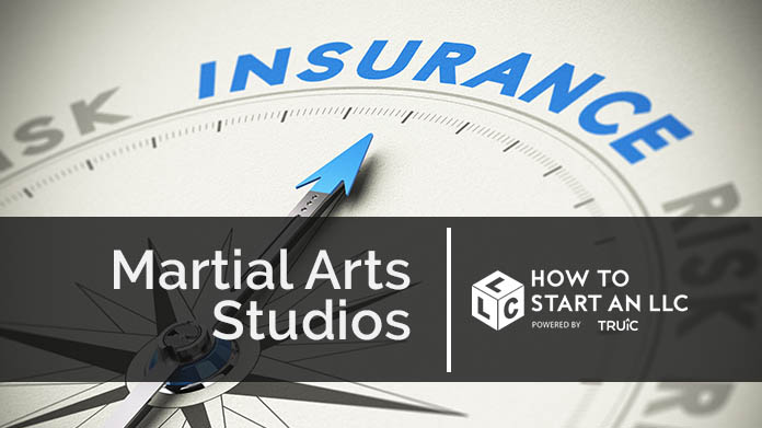 Compass needle pointing towards blue insurance logo