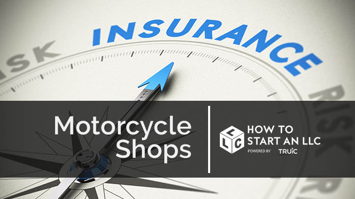 Compass needle pointing towards blue insurance logo