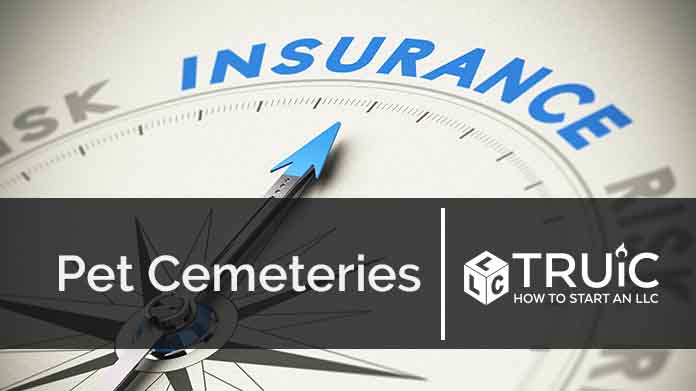 Compass needle pointing towards blue insurance logo