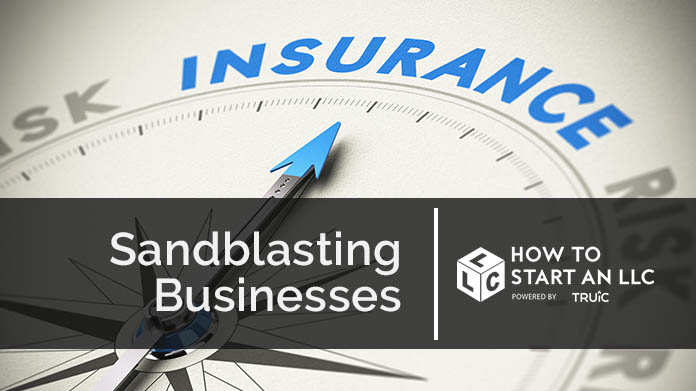 Compass needle pointing towards blue insurance logo