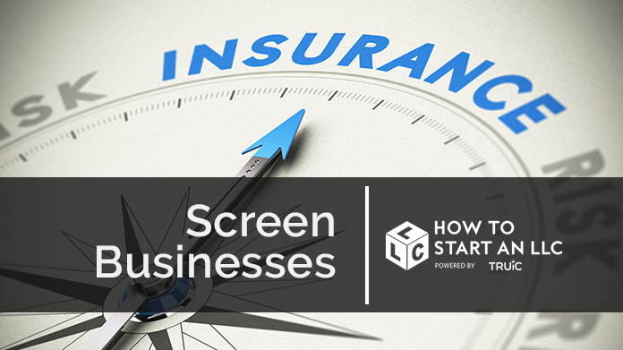 Compass needle pointing towards blue insurance logo