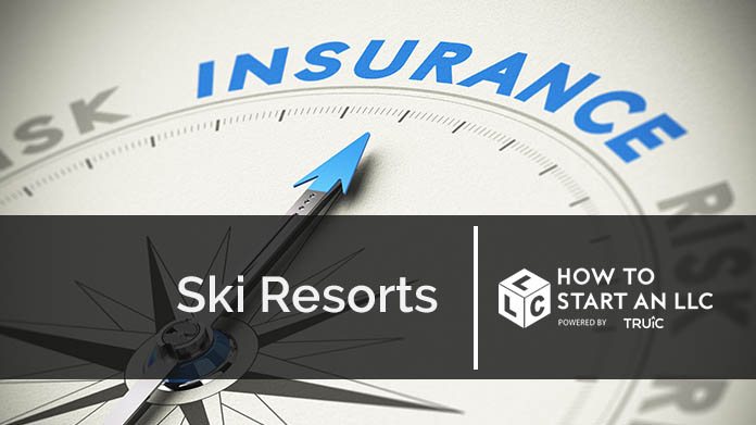 Compass needle pointing towards blue insurance logo