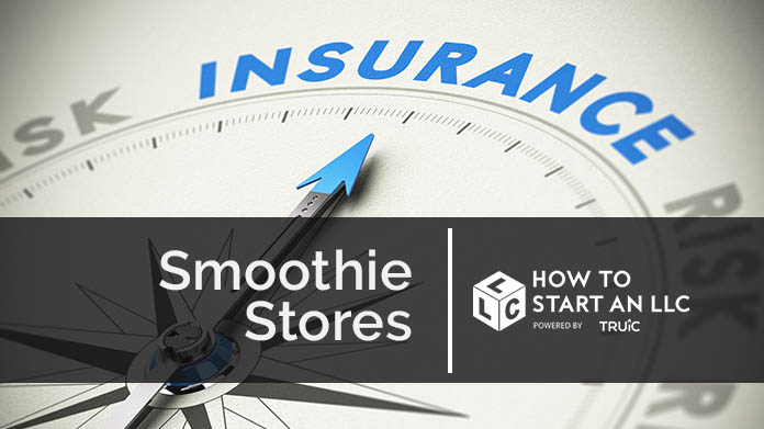 Compass needle pointing towards blue insurance logo