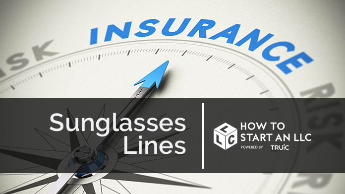 Compass needle pointing towards blue insurance logo