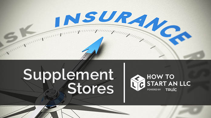 Compass needle pointing towards blue insurance logo