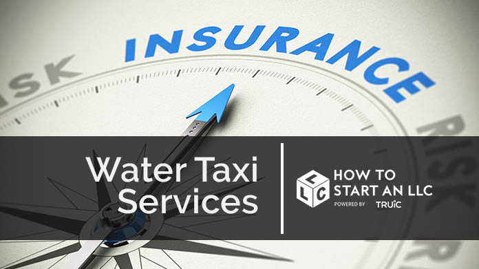 Compass needle pointing towards blue insurance logo