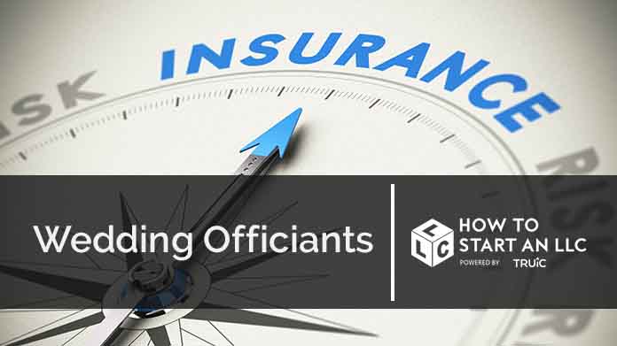 Compass needle pointing towards blue insurance logo