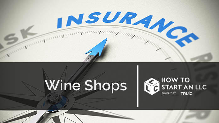 Compass needle pointing towards blue insurance logo