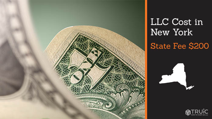 An entrepreneur counting money with the state fee in the foreground