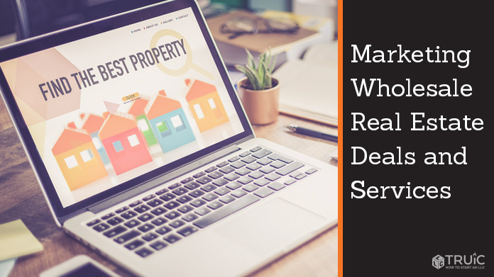 Real estate website on laptop