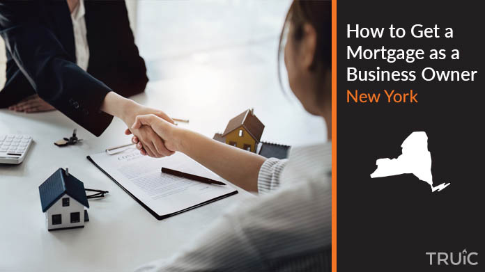 Business owner getting a mortgage for a home.