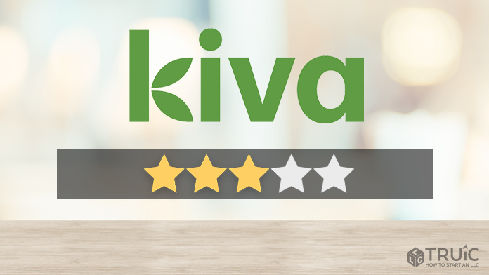 Kiva review image with 3 stars.
