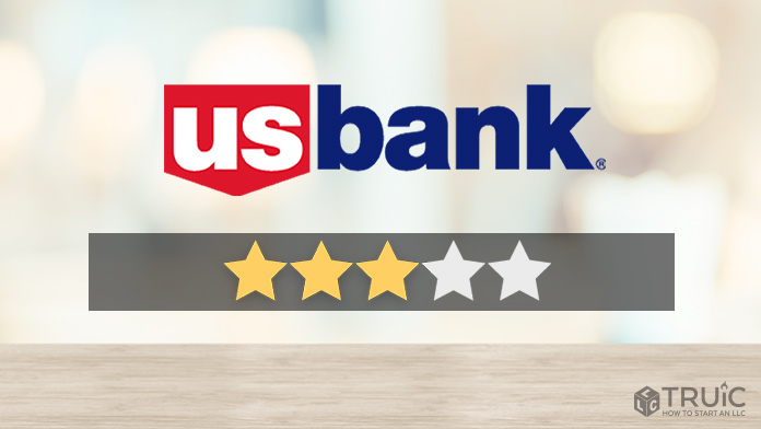 US Bank review image with 3 stars.