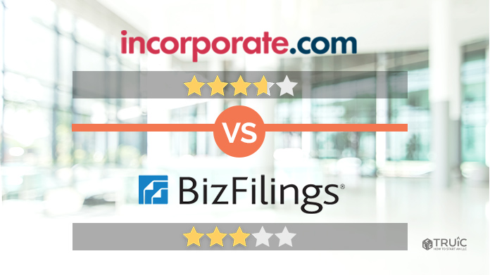 Incorporate.com with 3.75 stars versus BizFilings with 3 stars.
