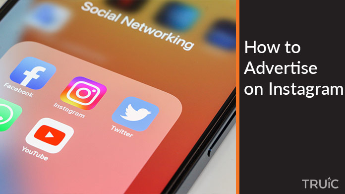 Social media apps on a phone.