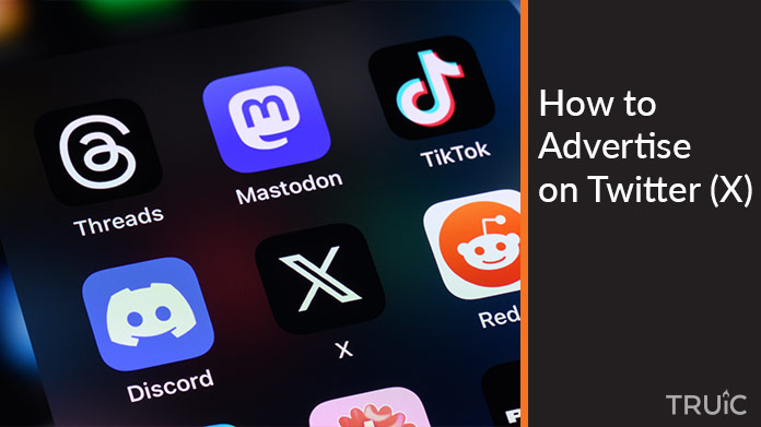 Social media apps on a phone.